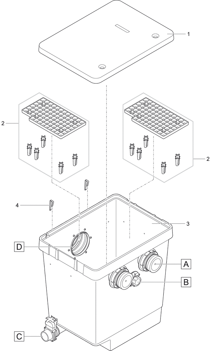 Oase ProfiClear Compact Reservoir: Efficiënte Pompkamer voor Vijverfiltratie