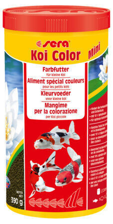 Sera Koi Color Mini 390g - Voer voor Levendige Kleuren bij Koi tot 12cm met Spirulina en Krill