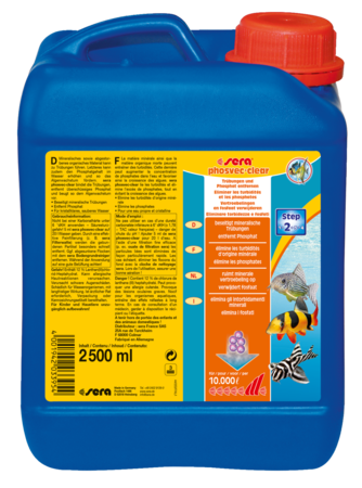 Sera phosvec·clear 2500ml - Kristalhelder Aquariumwater & Algenpreventie, Krachtige Formule