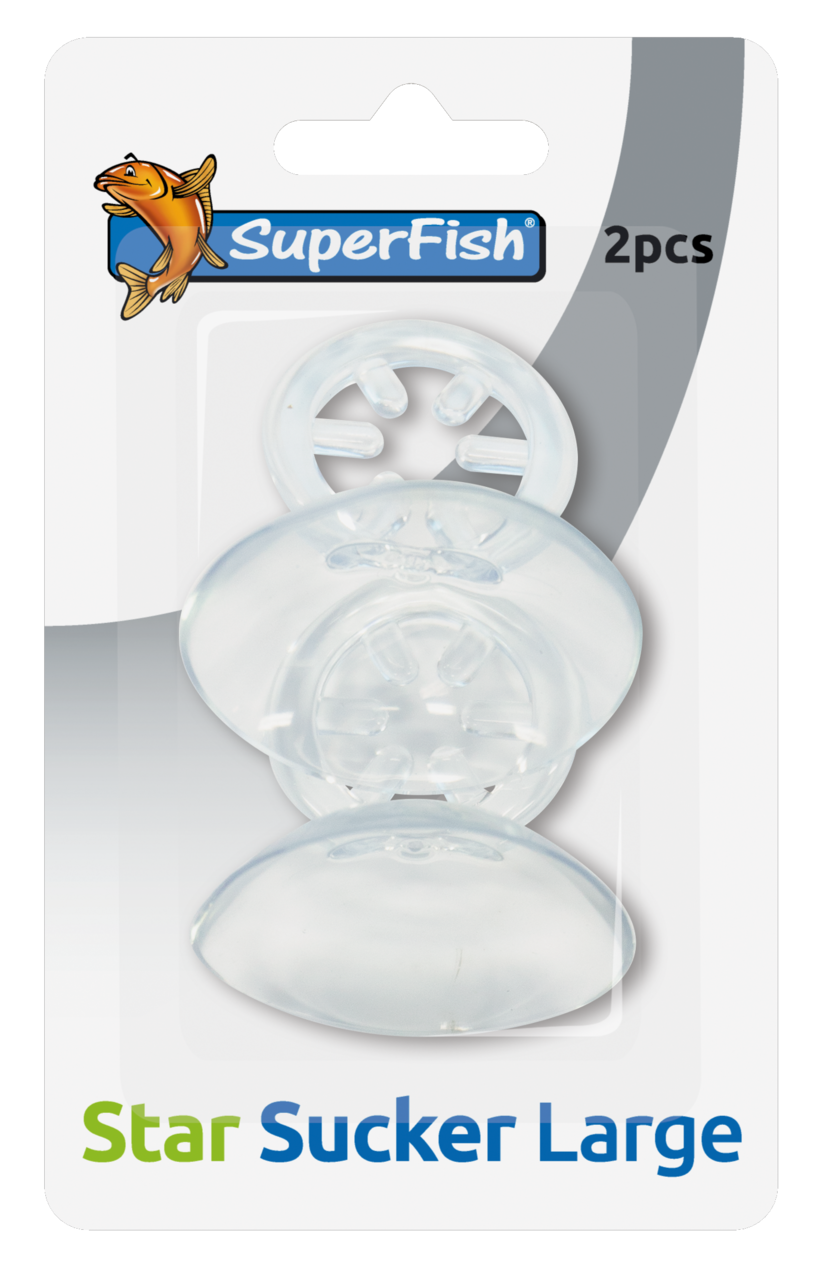 Superfish Sterzuigers Groot 2-Pack - Extra Stevige Zuignappen voor Aquariumdecoratie