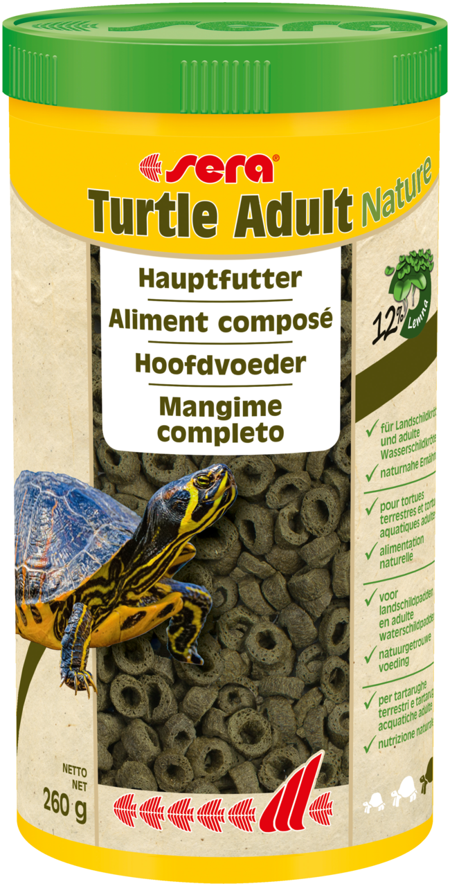 Sera Turtle Adult Nature Compleetvoer 1000ml - Duurzaam & Zonder Toevoegingen voor Volwassen Schildpadden