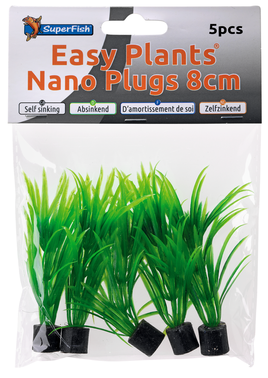 Superfish Easy Plants Nano Plug 8cm - Set van 5 Levendige Aquariumplanten, Onderhoudsvriendelijk