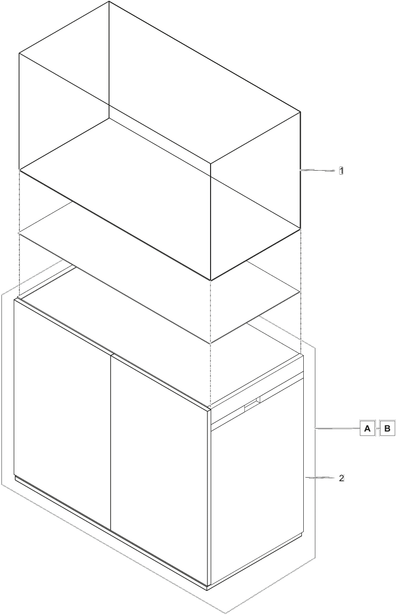 ScaperLine 90 kast zwart