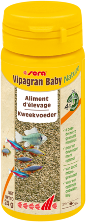 Sera Vipagran Baby Visvoer Granulaat - 24g - Voor Groei Alle Jonge Vissen