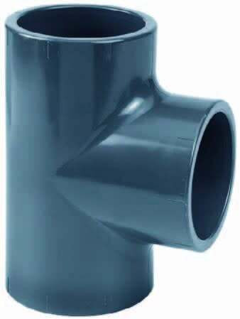 Aquaforte PVC T-stuk 90° Lijmverbinding - 110 mm Diameter voor Vijver & Irrigatiesystemen