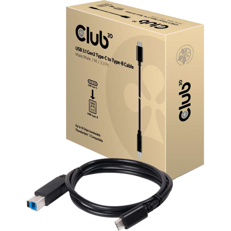 USB-C 3.1 Gen2 > USB-B M/M Kabel