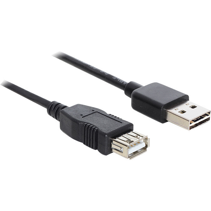 EASY-USB-A 2.0 male > USB-A 2.0 female Verlengkabel