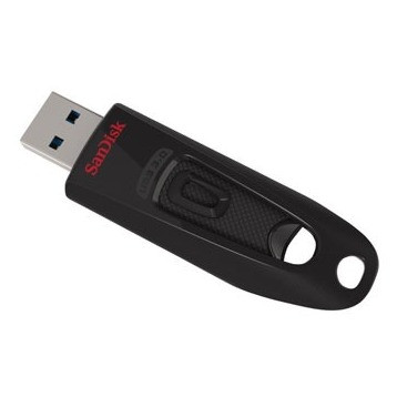 SanDisk USB Ultra 64GB 130 MB/s - USB 3.0 USB-sticks Zwart