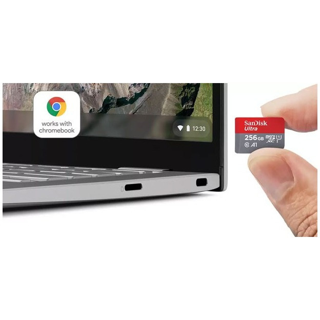 SanDisk MicroSDXC Ultra 256GB voor Chromebooks Micro SD-kaart