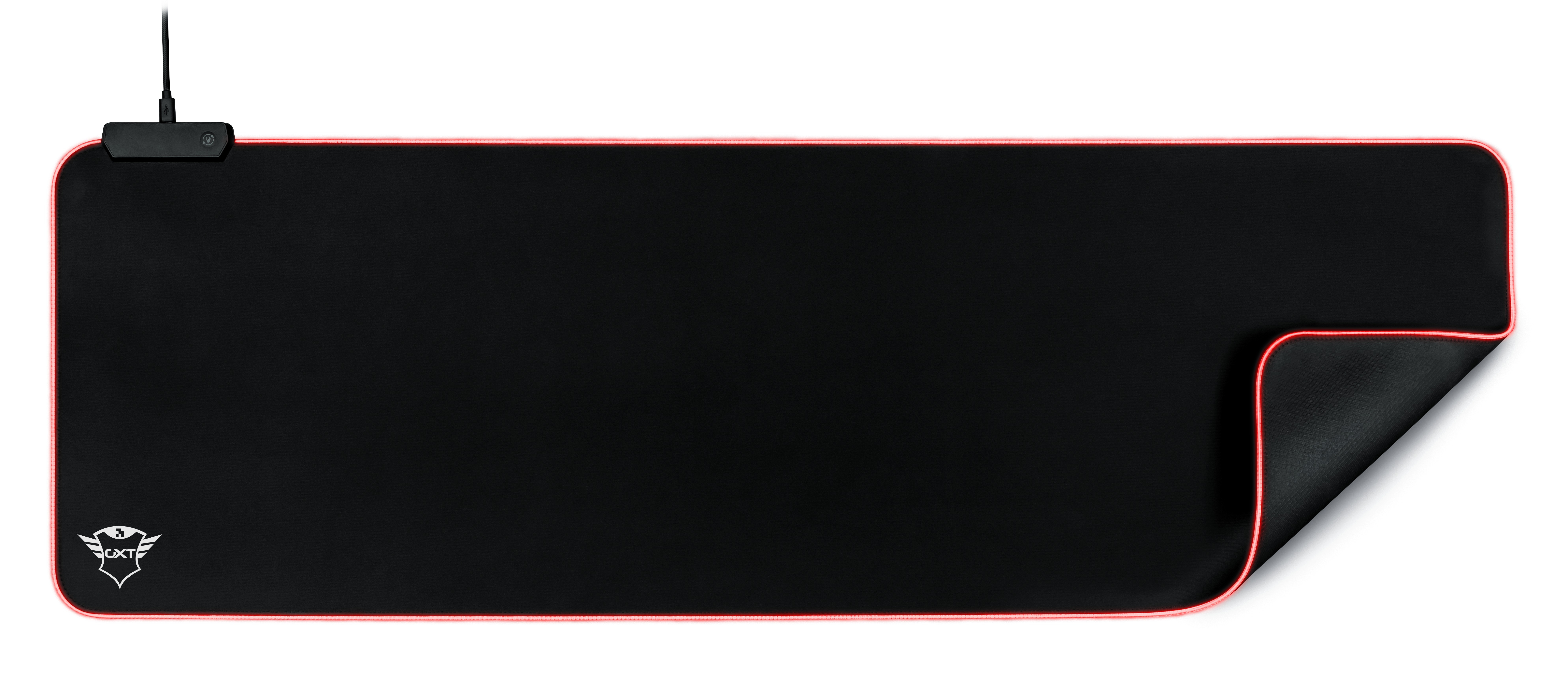 Trust GXT 764 Glide-Flex Muismat - Gaming - XXL - RGB - Illuminated Desktop accessoire Zwart