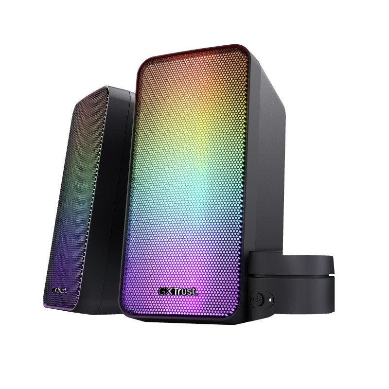 Trust GXT 611 Wezz 2.0 Speakerset met RGB-verlichting Desktop accessoire Zwart