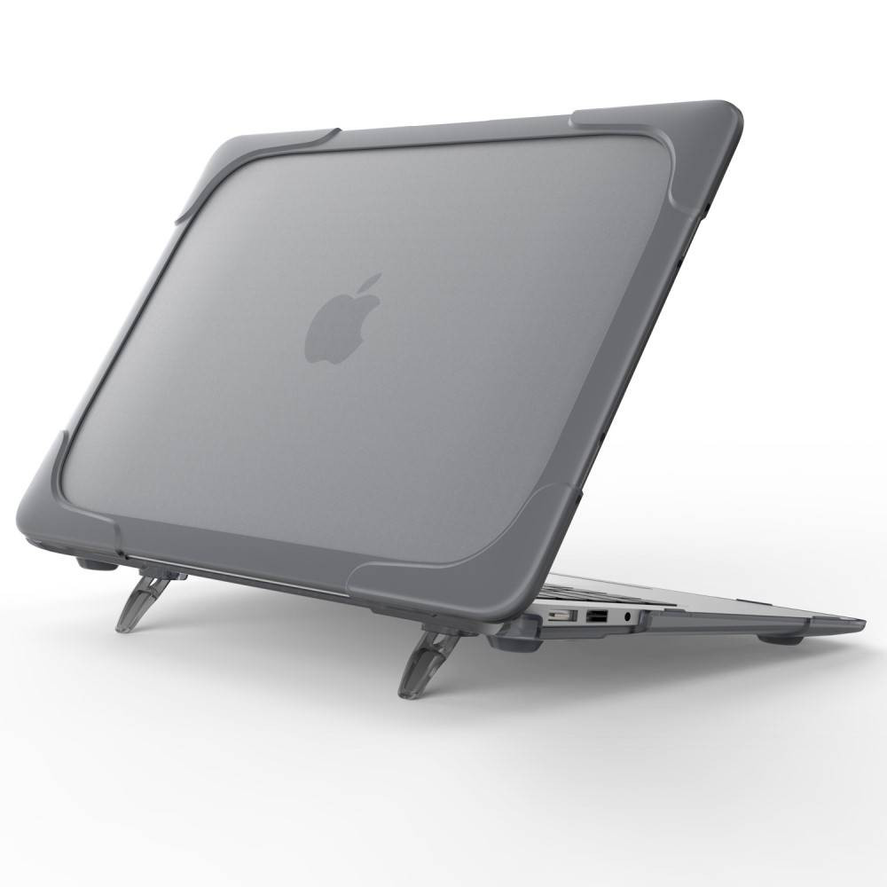 Sterke hardcase hoes met pootjes MacBook Air 13 inch (2010-2017) grijs