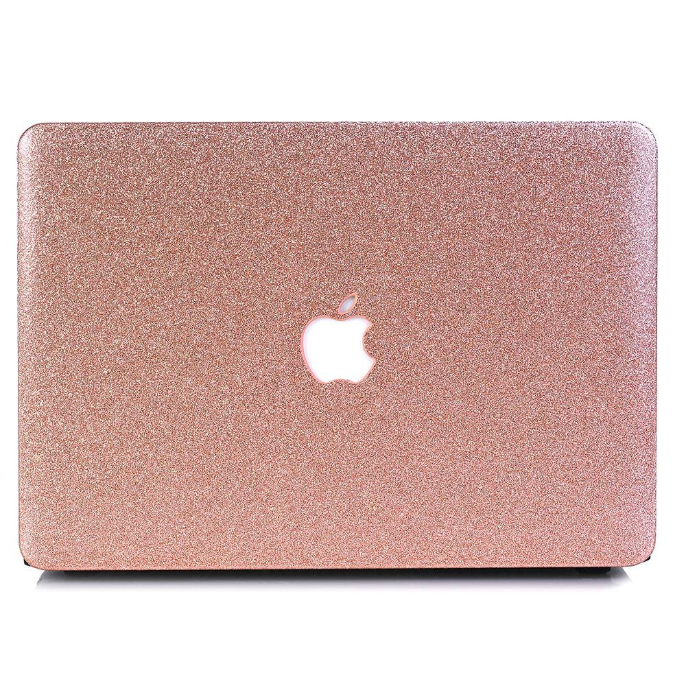 Lunso MacBook Air 13 inch (2010-2017) cover hoes - case - glitter roze