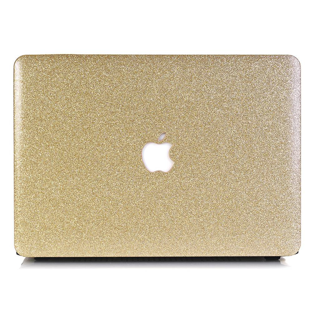 Lunso MacBook Air 13 inch (2010-2017) cover hoes - case - glitter goud