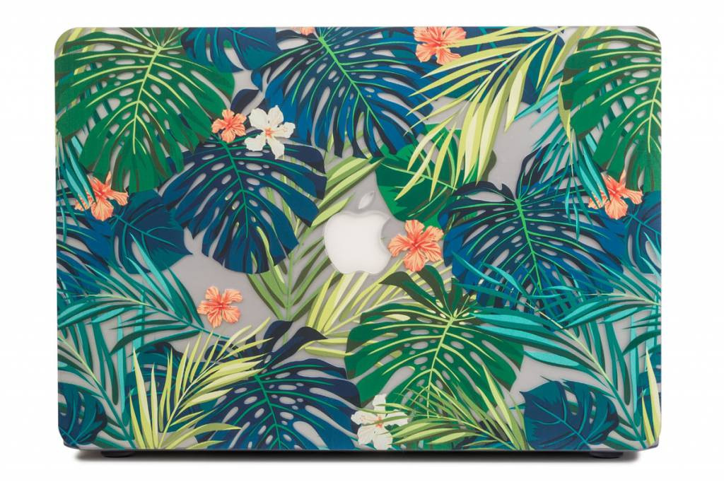 Lunso MacBook Pro 15 inch (2016-2020) cover hoes - case - Tropical leaves