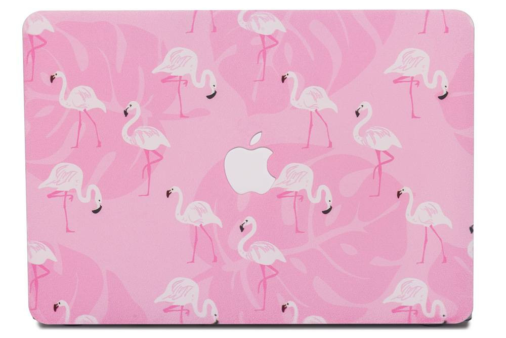 Lunso MacBook Air 13 inch (2018-2019) cover hoes - case - Flamingo Pink