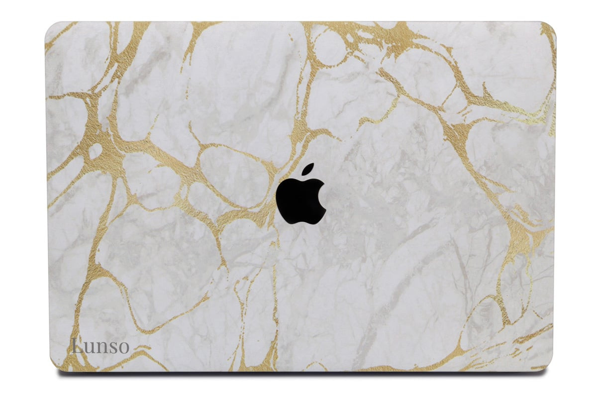 Lunso MacBook Air 13 inch (2018-2019) cover hoes - case - Marble Stella