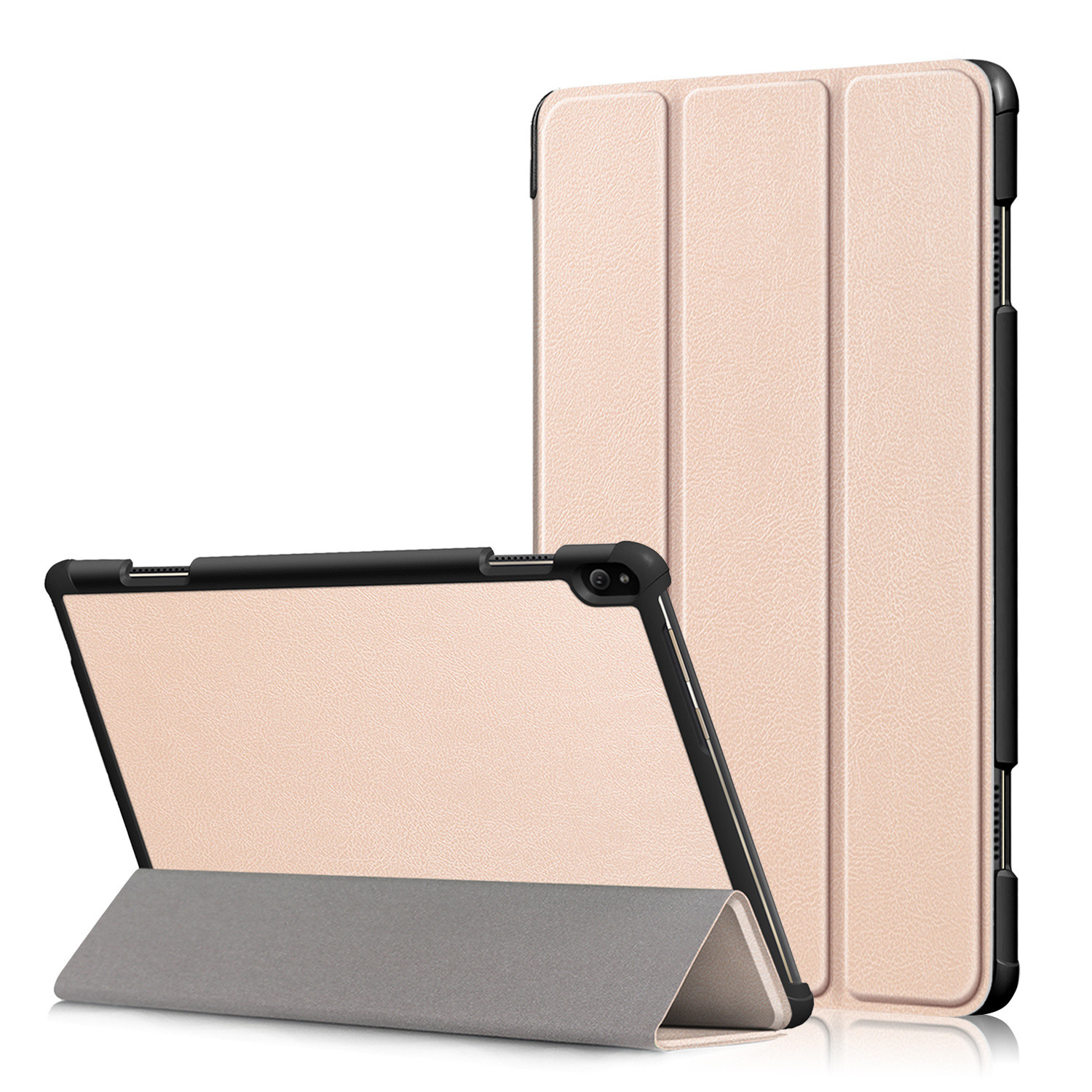3-Vouw sleepcover hoes - Lenovo Tab P10 - Goud