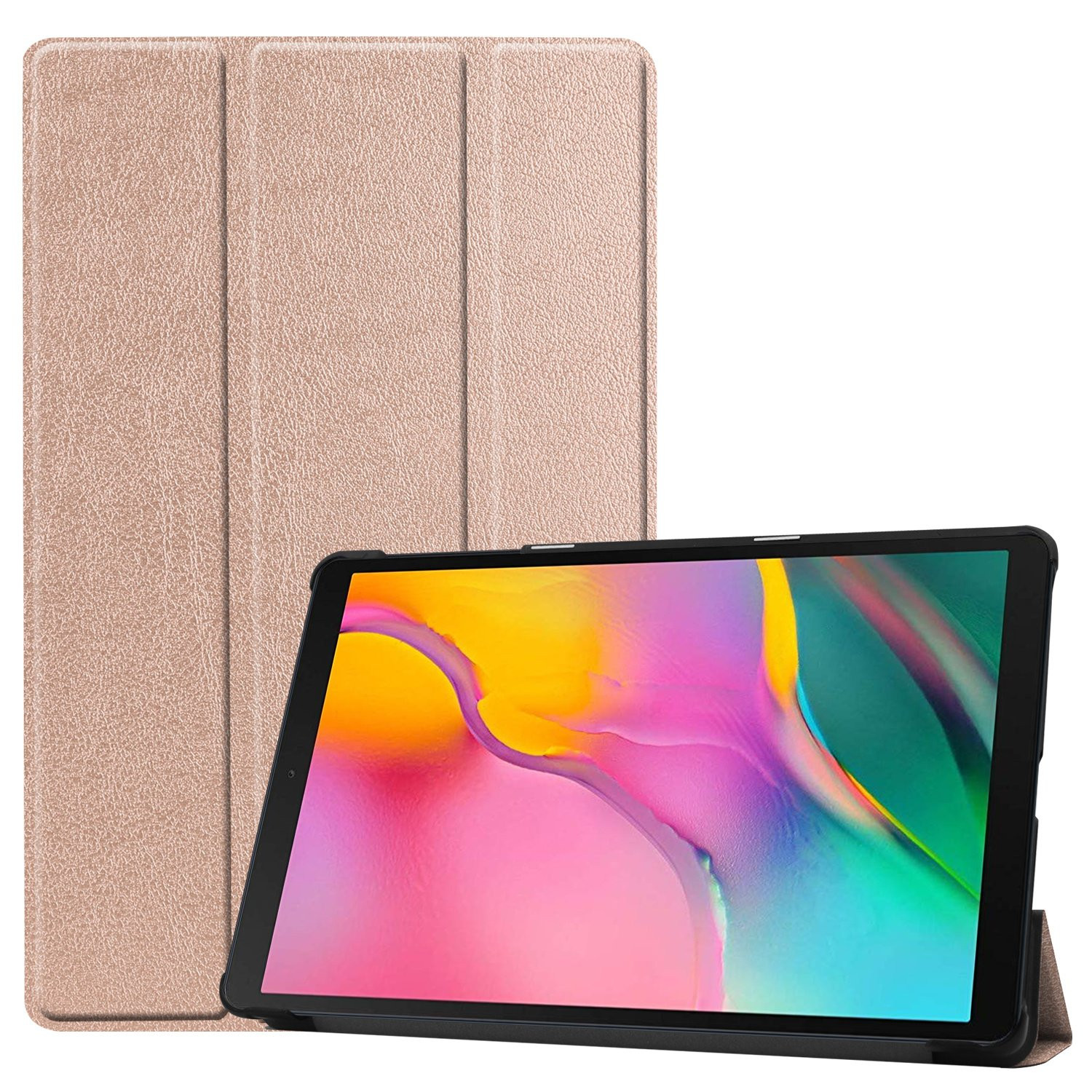 3-Vouw cover hoes - Samsung Galaxy Tab A 10.1 inch (2019) - Rose Goud