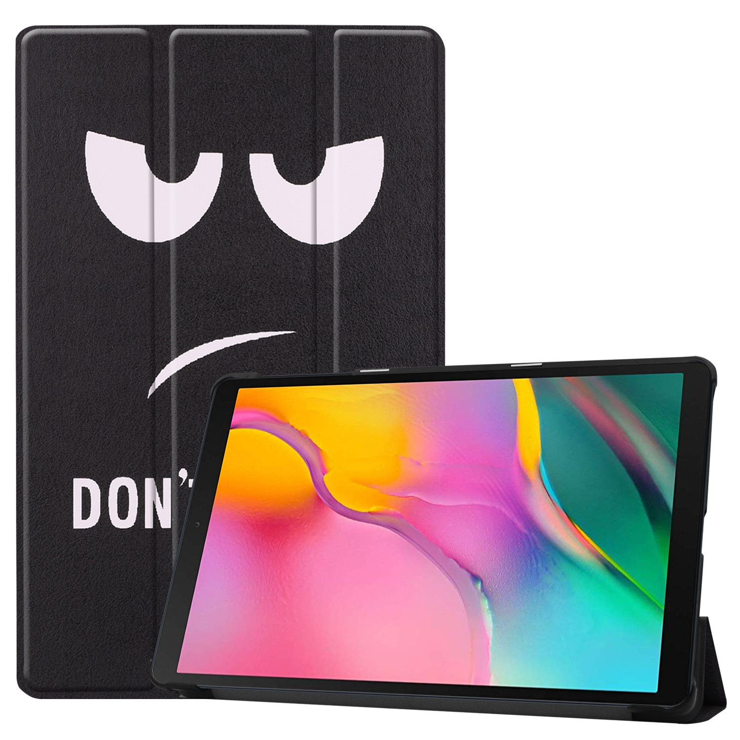 3-Vouw cover hoes - Samsung Galaxy Tab A 10.1 inch (2019) - Don&apos;t Touch