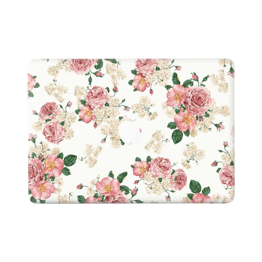 Lunso MacBook Air 13 inch (2010-2017) vinyl sticker - Flower Pink