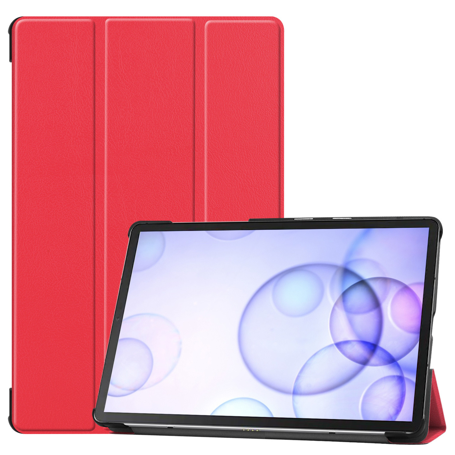 3-Vouw sleepcover hoes - Samsung Galaxy Tab S6 - Rood
