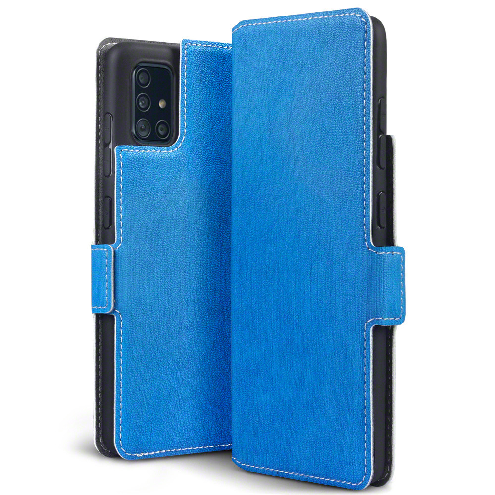 Qubits - slim wallet hoes - Samsung Galaxy A51 - Lichtblauw