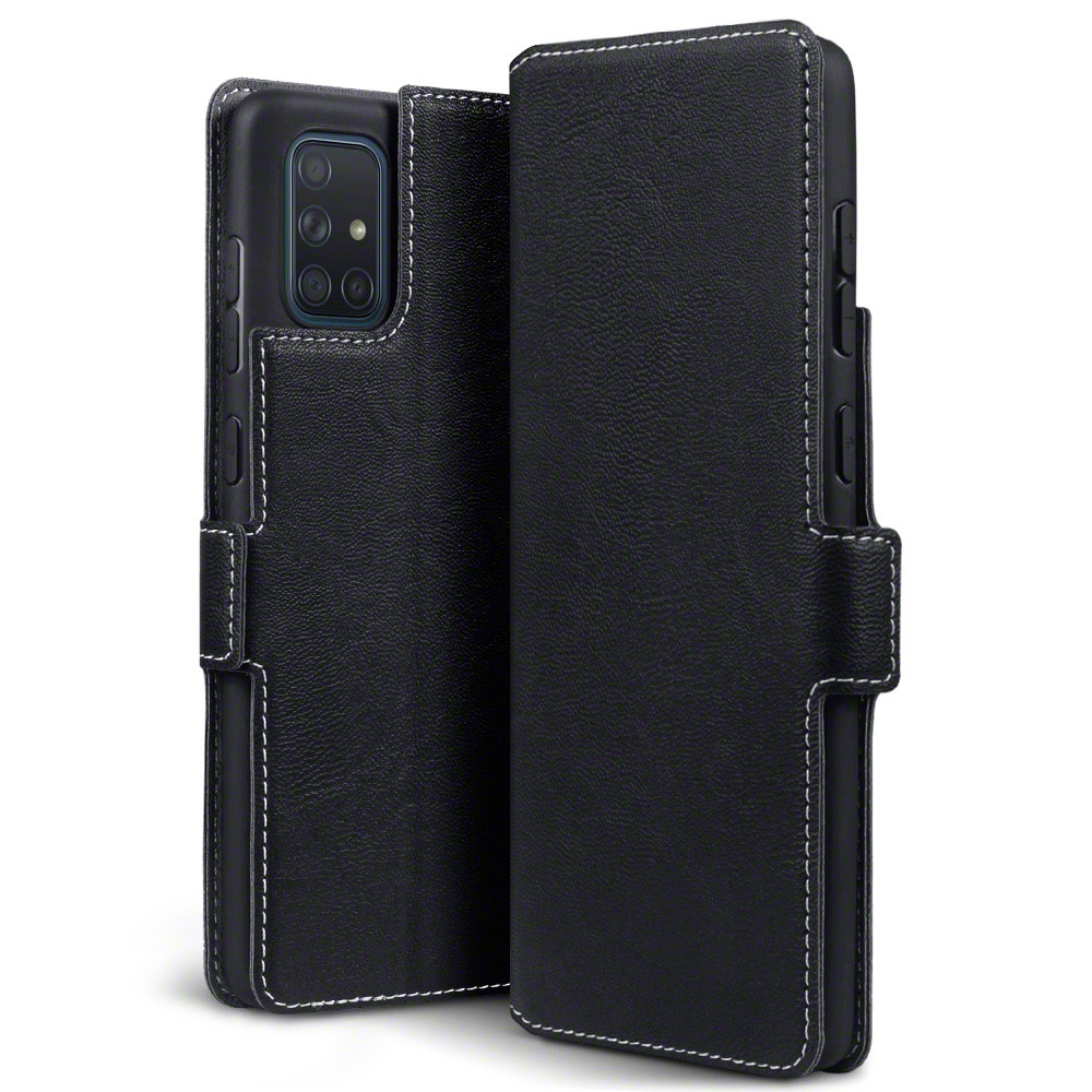 Qubits - slim wallet hoes - Samsung Galaxy A71 - Zwart