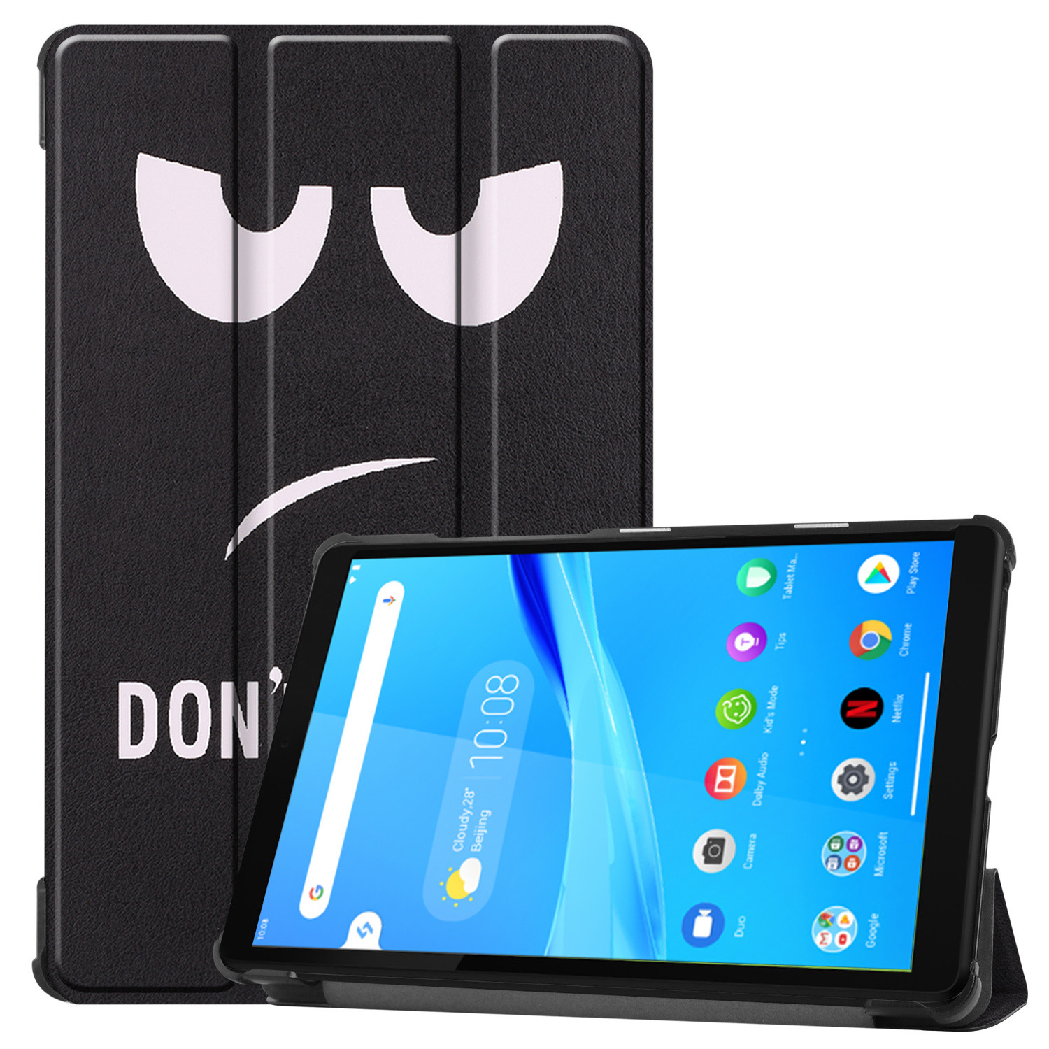 3-Vouw sleepcover hoes - Lenovo Tab M8 - Don&apos;t Touch