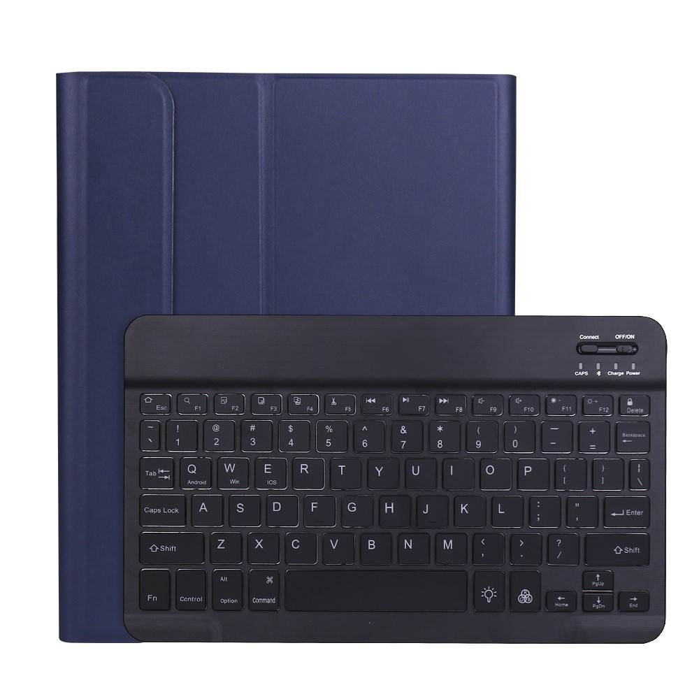Lunso - afneembare Keyboard hoes (verlicht) - iPad Pro 11 inch (2020) - Blauw