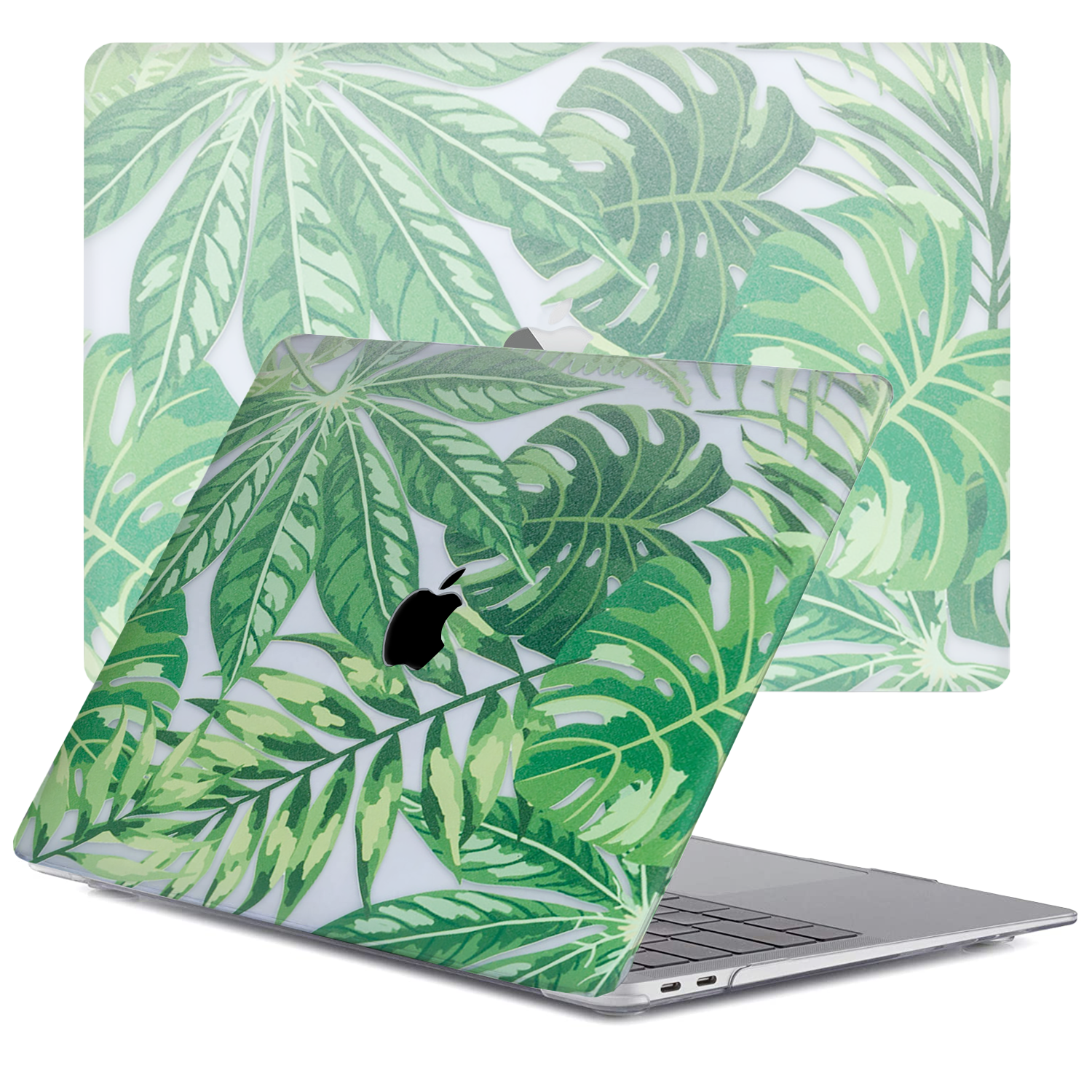 Lunso MacBook Air 13 inch M1 (2020) cover hoes - case - Tropical Green