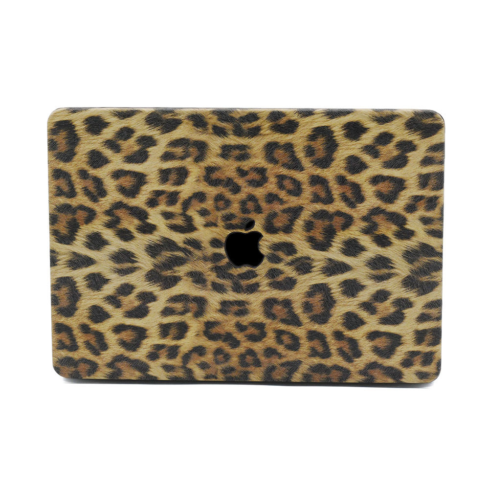 Lunso MacBook Air 13 inch M1 (2020) cover hoes - case - Leopard Pattern Brown