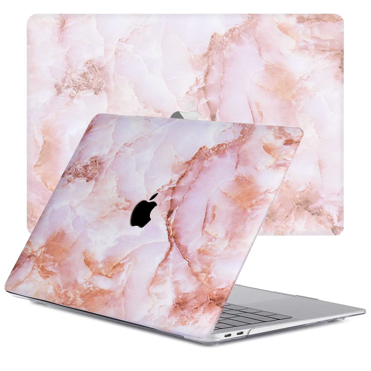 Lunso MacBook Pro 13 inch M1/M2 (2020-2022) cover hoes - case - Marble Finley
