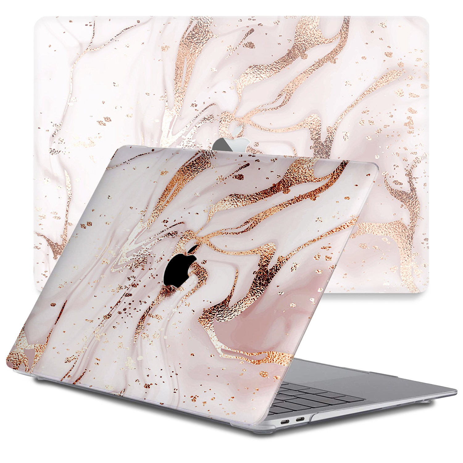 Lunso MacBook Air 13 inch M1 (2020) cover hoes - case - Marble Vera