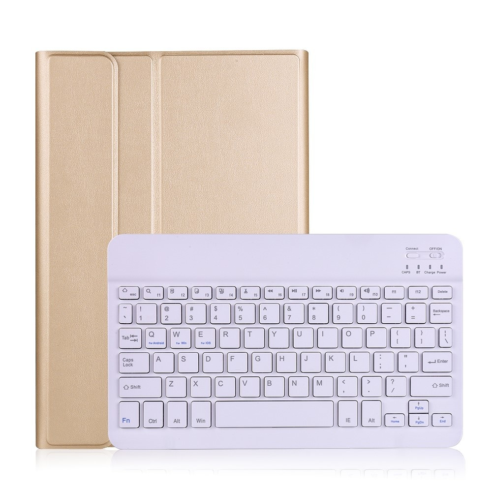 Lunso - Afneembare Keyboard Hoes - Samsung Galaxy Tab A7 (2020) - Goud