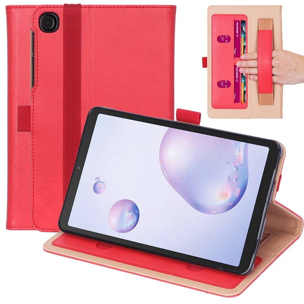 Luxe stand flip sleepcover hoes - Samsung Galaxy Tab A7 (2020) - Rood