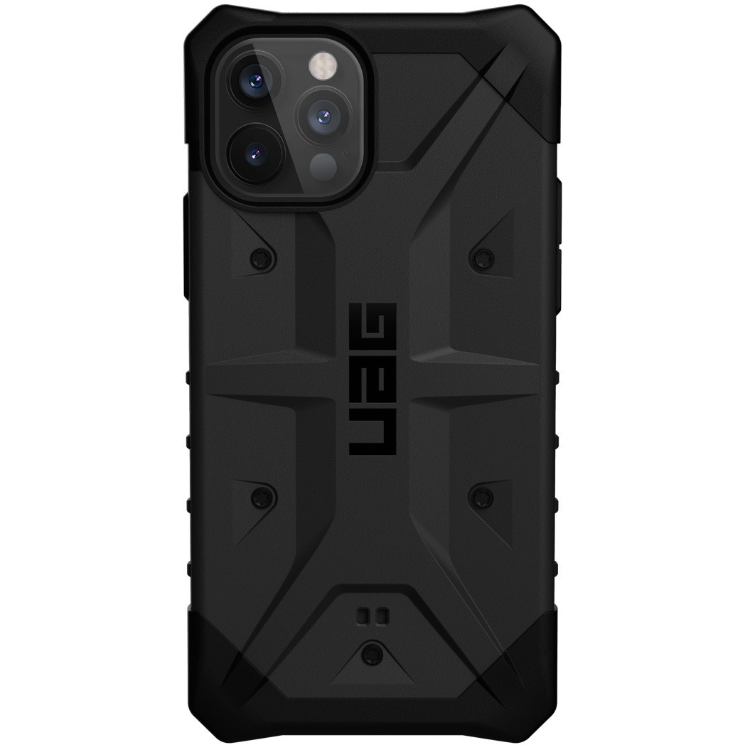 UAG - Pathfinder backcover hoes - iPhone 12 / iPhone 12 Pro - Zwart + Lunso Tempered Glass