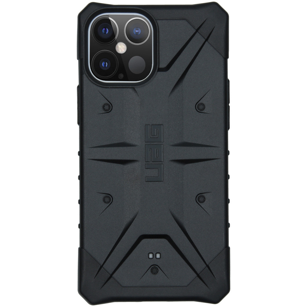 UAG - Pathfinder backcover hoes - iPhone 12 Pro Max - Zwart + Lunso Tempered Glass