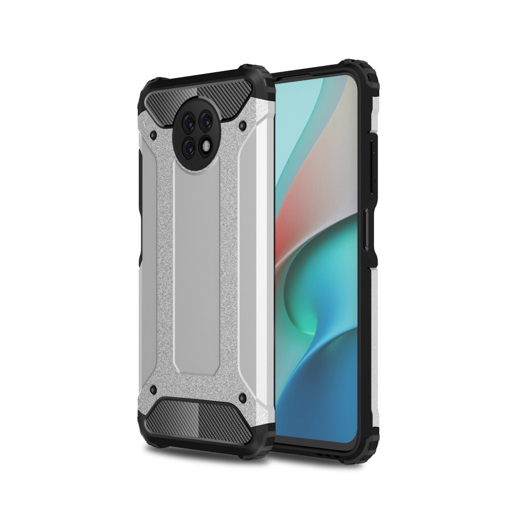 Lunso - Armor Guard backcover hoes - Xiaomi Redmi Note 9 - Zilver