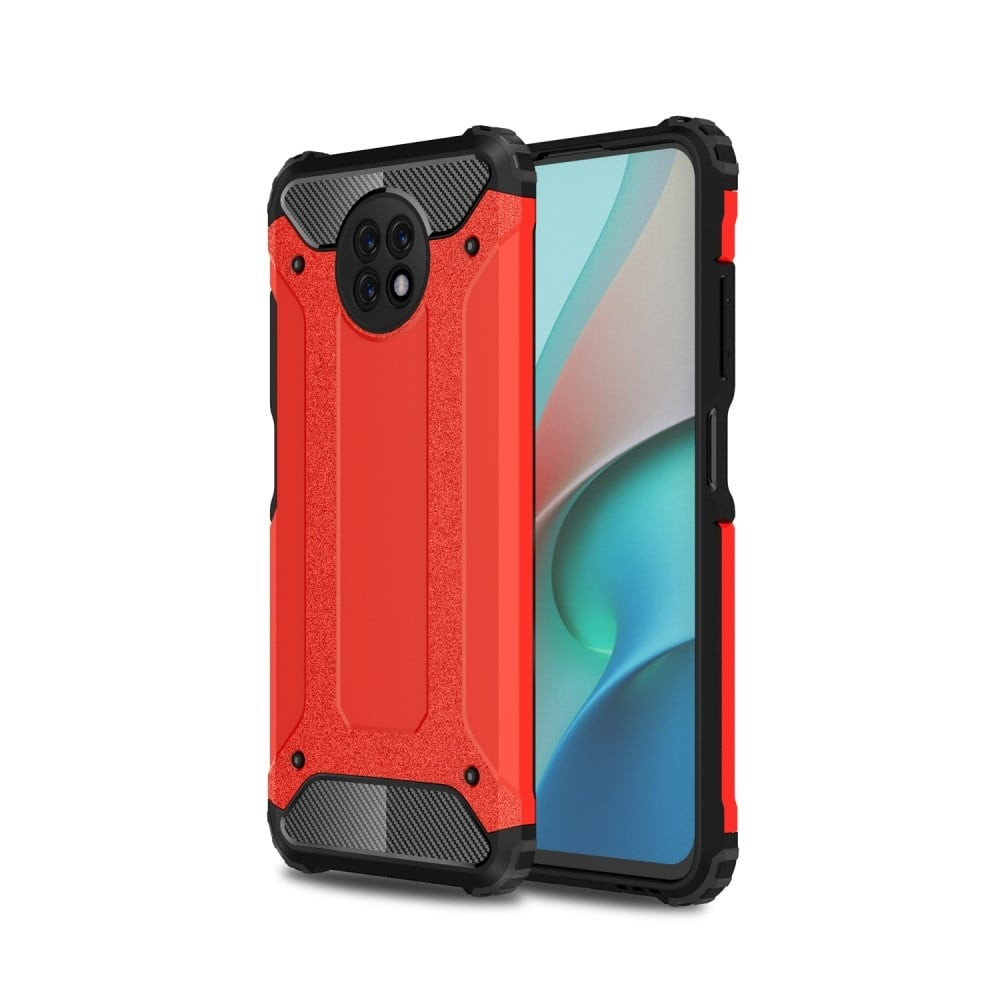 Lunso - Armor Guard backcover hoes - Xiaomi Redmi Note 9 - Rood
