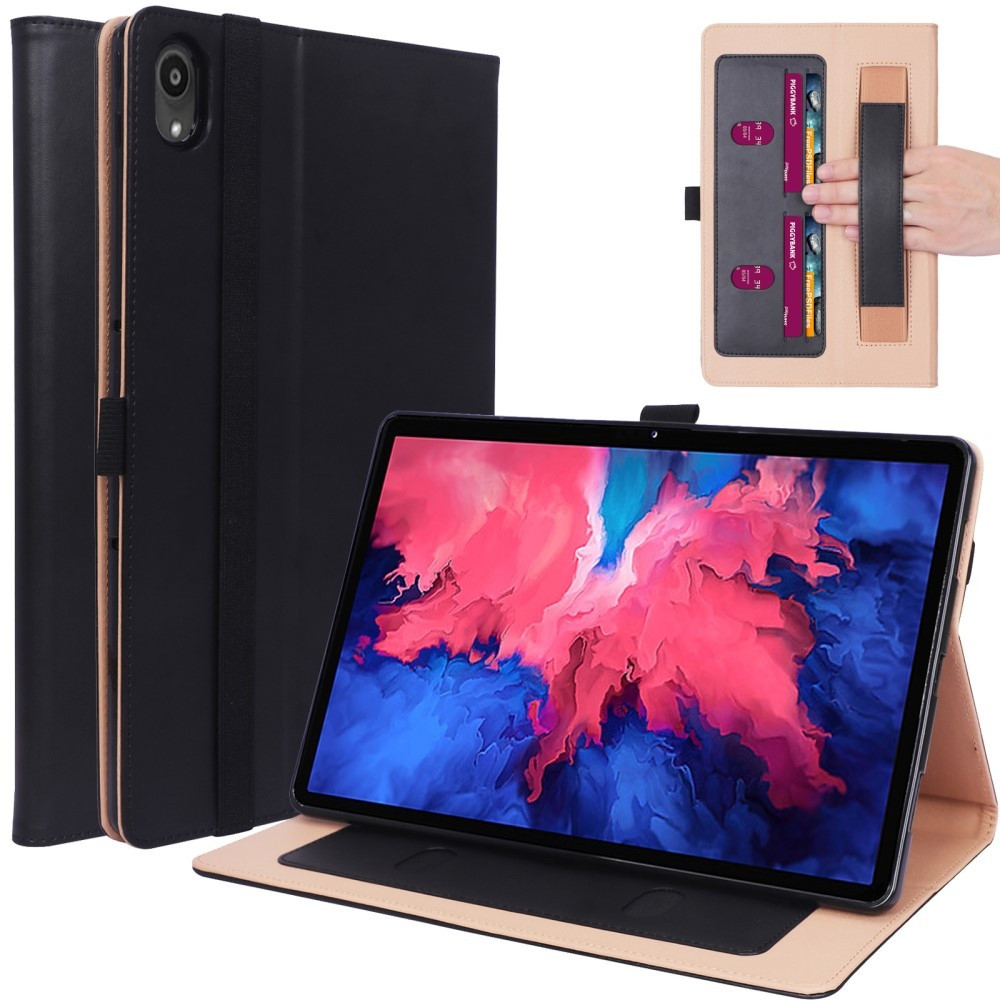 Luxe stand flip sleepcover hoes - Lenovo Tab P11 / P11 Plus - Zwart