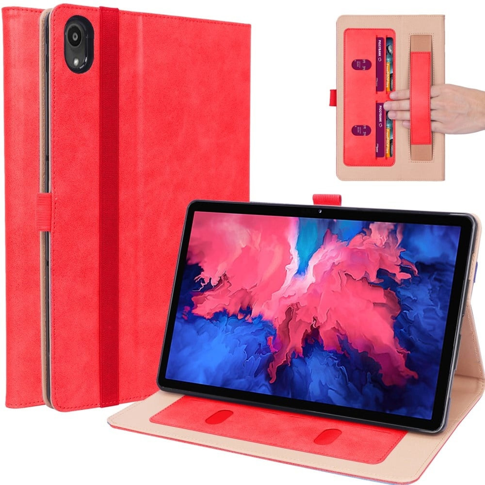 Luxe stand flip sleepcover hoes - Lenovo Tab P11 / P11 Plus - Rood