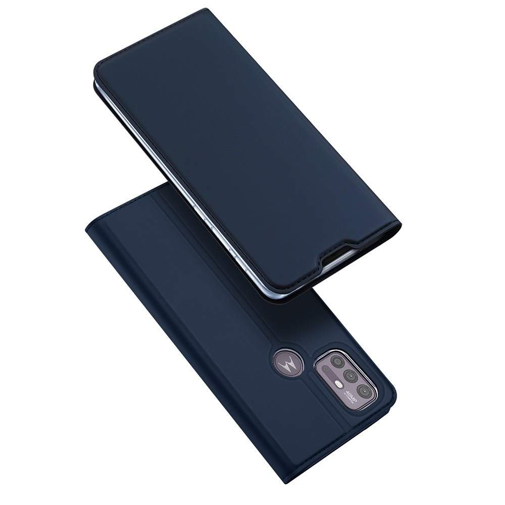 Dux Ducis - Slim bookcase hoes - Motorola Moto G10 / Moto G30 - Blauw