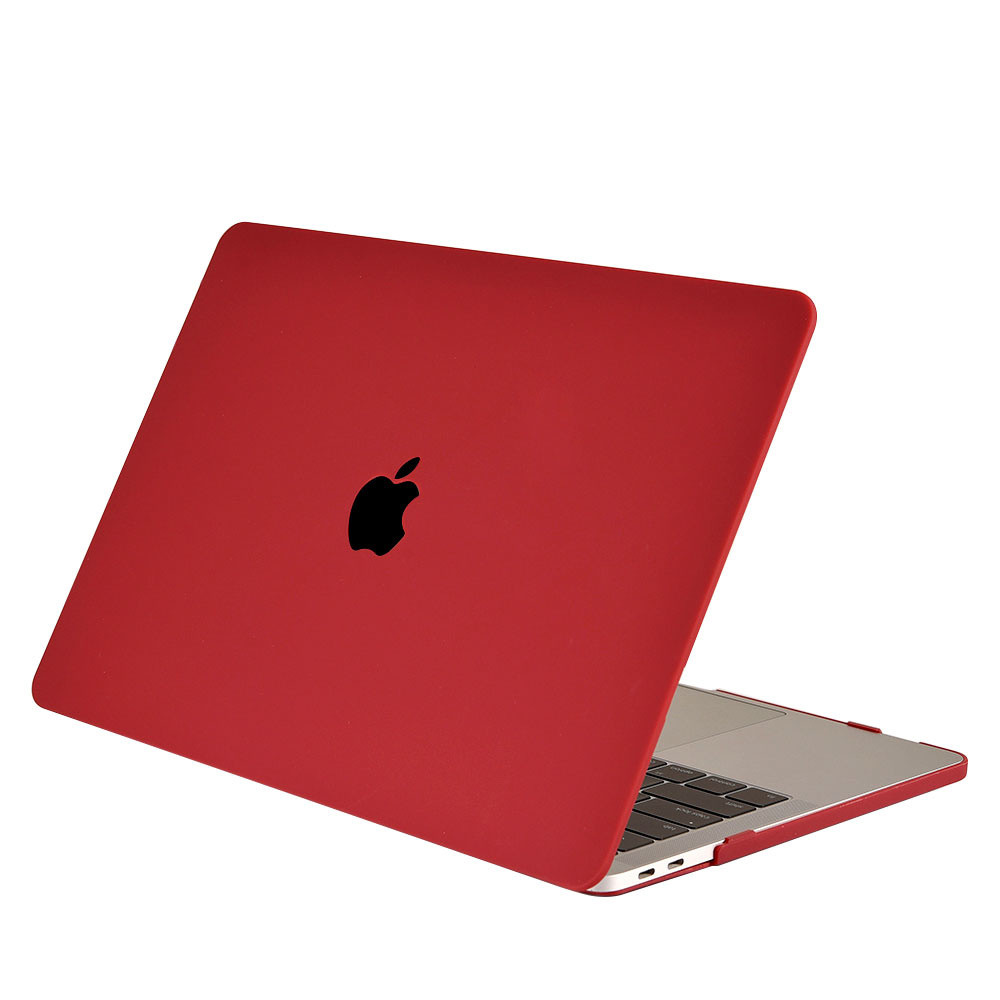 Lunso MacBook Pro 16 inch (2019) cover hoes - case - Mat Bordeaux Rood