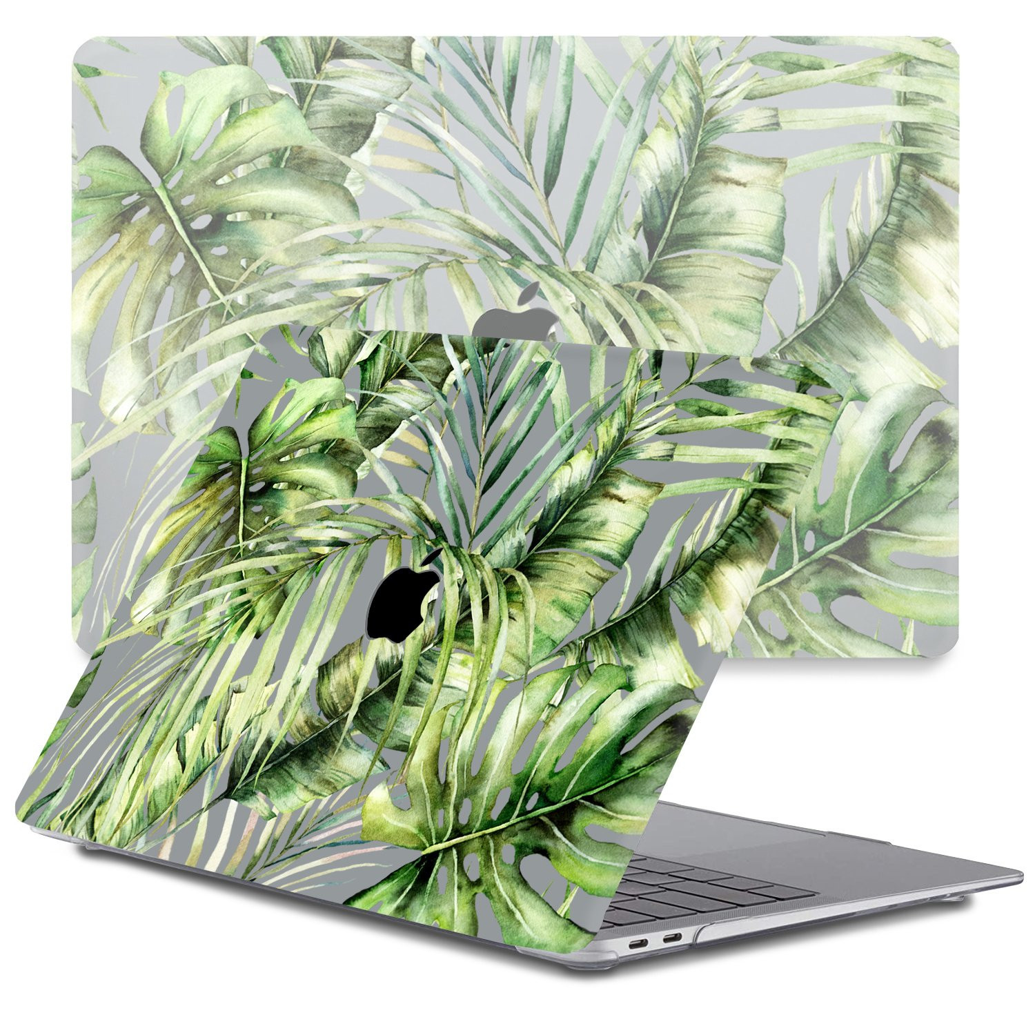 Lunso MacBook Pro 13 inch (2016-2019) cover hoes - case - Green Jungle