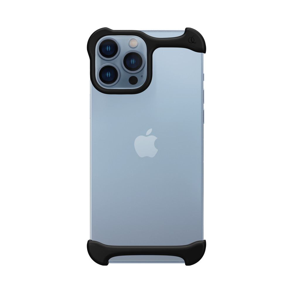Arc Pulse - Dubbelzijdige Aluminium Bumper Case - iPhone 13 Pro Max - Mat Zwart