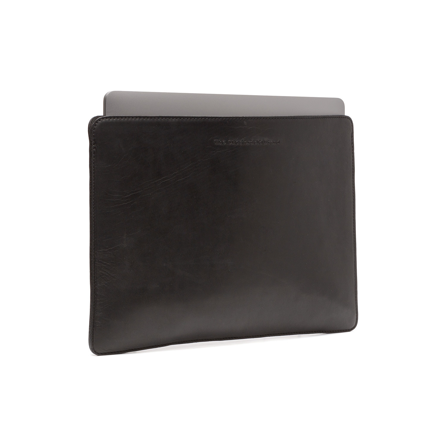 Chesterfield - Marbella Lederen Laptop sleeve hoes 13 inch - Zwart