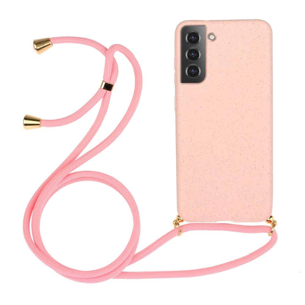 Lunso - Backcover hoes met koord - Samsung Galaxy S22 Plus - Roze