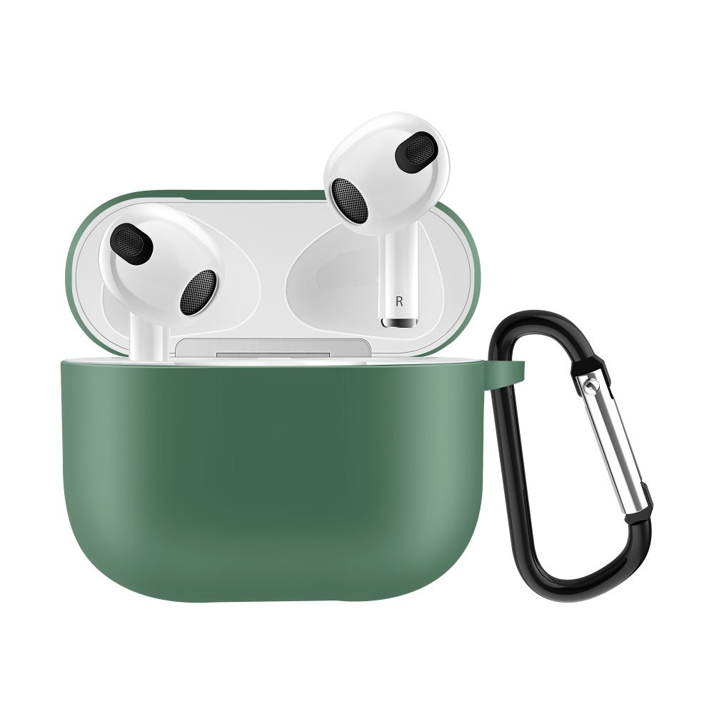 Lunso - Softcase cover hoes - AirPods 3 - Army Groen