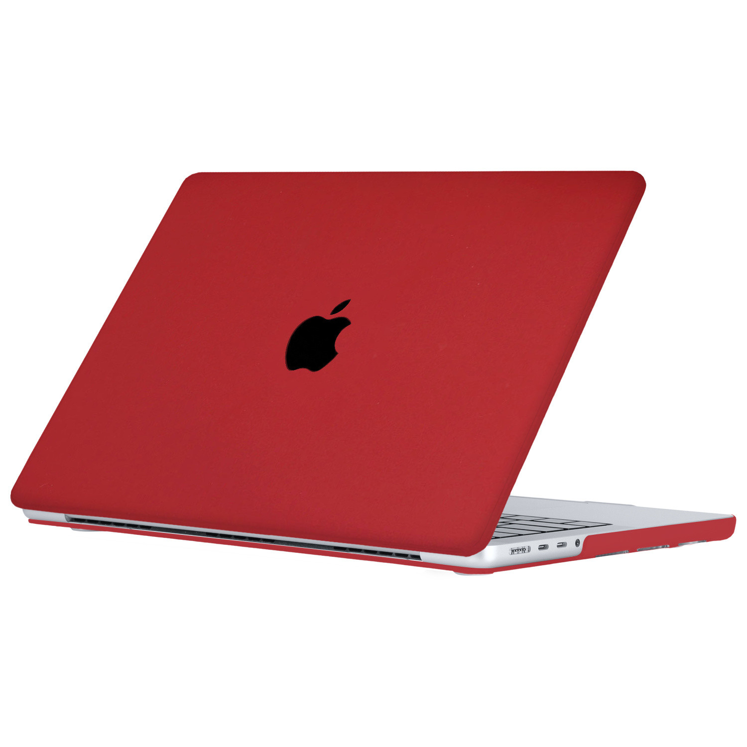 Lunso MacBook Pro 16 inch M1/M2 (2021-2023) cover hoes - case - Sand Bordeaux Red